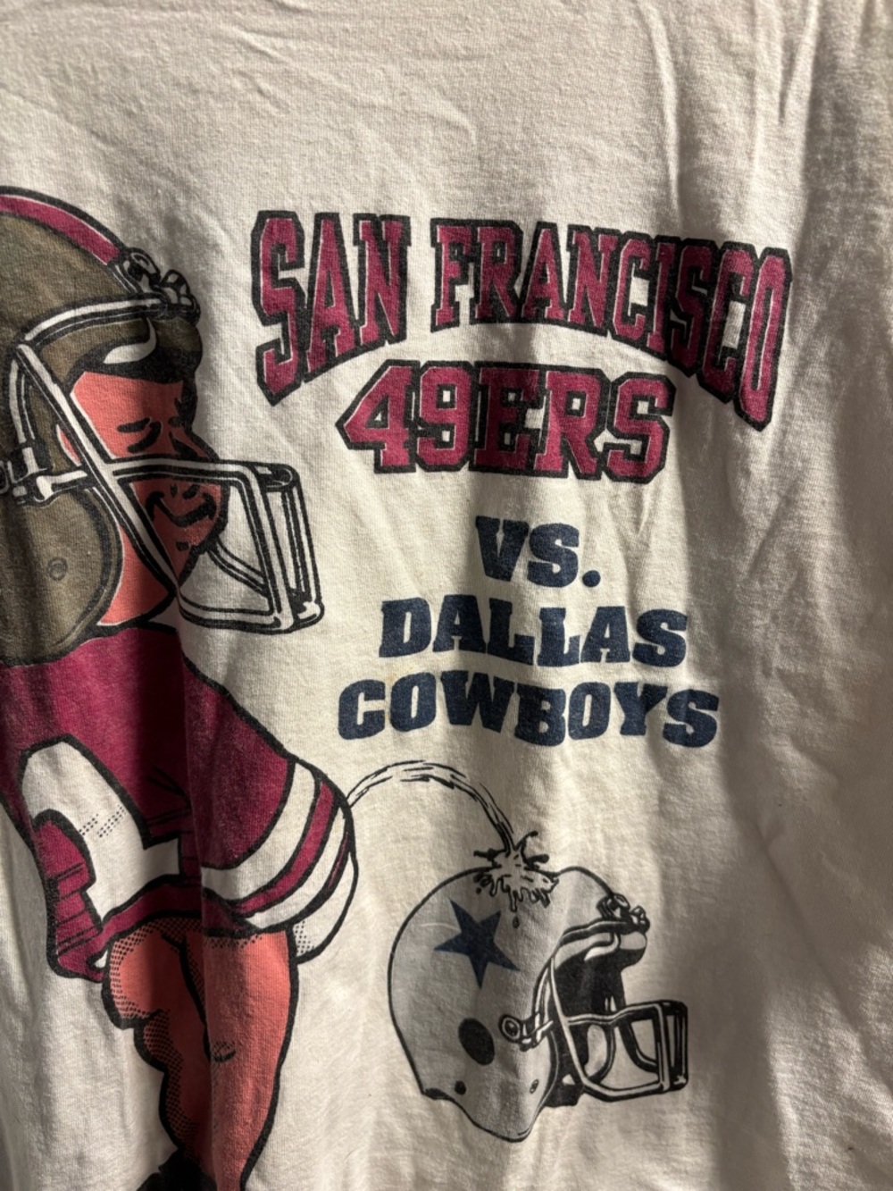 Vintage San Francisco 49ers Shirt Mens Xl NFL Football Vs Cowboys Single Stitch - Picture 2 of 5